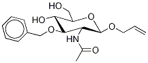 Allyl 2-(Acetylamino)-2-deoxy-3-O-benzyl--D-glucopyranoside Structure