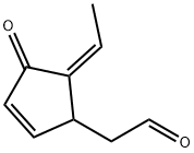 2-Cyclopentene-1-acetaldehyde, 5-ethylidene-4-oxo-, (5Z)- (9CI) Structure