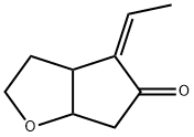 5H-사이클로펜타[b]푸란-5-온,4-에틸리덴헥사하이드로-,(4Z)-(9Cl) 구조식 이미지