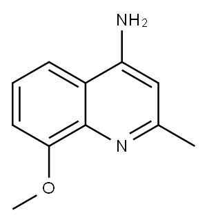 4-AMINO-8-METHOXY-2-METHYLQUINOLINE Structure