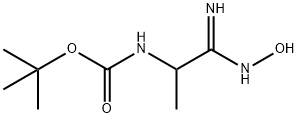 Carbamic acid, [2-(hydroxyamino)-2-imino-1-methylethyl]-, 1,1-dimethylethyl Structure