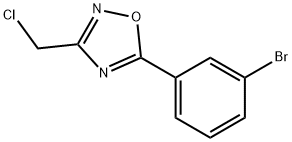 5-(3-브로모펜일)-3-(클로로에틸)-1,2,4-옥사디아졸 구조식 이미지
