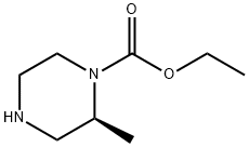 1-Piperazinecarboxylicacid,2-methyl-,ethylester,(2S)-(9CI) 구조식 이미지