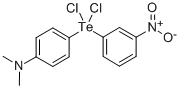 Tellurium, dichloro(p-(dimethylamino)phenyl)(m-nitrophenyl)- 구조식 이미지