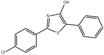 2-(4-Chlorophenyl)-4-hydroxy-5-phenyl-1,3-thiazole 구조식 이미지