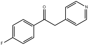 1-(4-플루오로-페닐)-2-피리딘-4-일-에타논 구조식 이미지