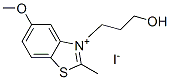 3-(3-hydroxypropyl)-5-methoxy-2-methylbenzothiazolium iodide 구조식 이미지