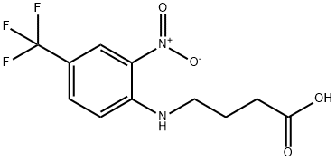 4-[2-NITRO-4-(TRIFLUOROMETHYL)ANILINO]BUTANOIC ACID Structure