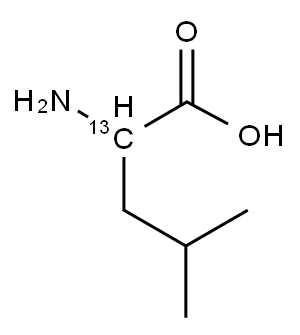 DL-LEUCINE-2-13C Structure