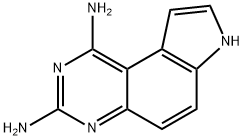 7H-PYRROLO[3,2-F]QUINAZOLINE-1,3-DIAMINE 구조식 이미지