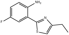 Benzenamine, 2-(4-ethyl-2-thiazolyl)-4-fluoro- (9CI) Structure