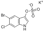 5-Bromo-6-chloro-3-indolyl sulfate potassium salt hydrate 구조식 이미지