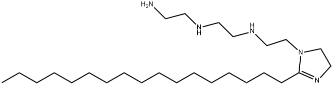 N-(2-aminoethyl)-N'-[2-(2-heptadecyl-4,5-dihydro-1H-imidazol-1-yl)ethyl]ethylenediamine 구조식 이미지