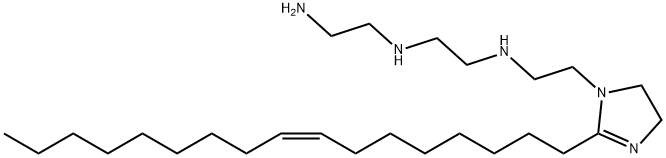 (Z)-N-(2-aminoethyl)-N'-[2-[2-(8-heptadecenyl)-4,5-dihydro-1H-imidazol-1-yl]ethyl]ethylenediamine 구조식 이미지