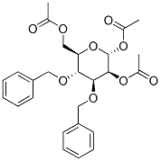 1,2,6-Tri-O-acetyl-3,4-di-O-benzyl-a-D-mannopyranose 구조식 이미지
