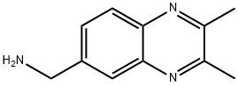 6-Quinoxalinemethanamine,2,3-dimethyl-(9CI) 구조식 이미지
