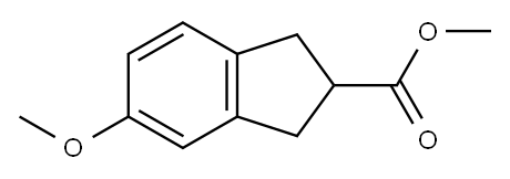 Methyl 5-Methoxy-2,3-dihydro-1H-indene-2-carboxylate Structure