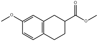 메틸7-메톡시-1,2,3,4-테트라히드로나프탈렌-2-카르복실레이트 구조식 이미지