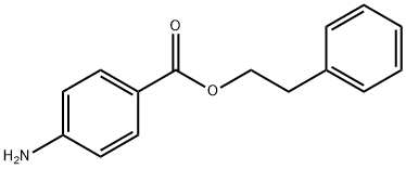 Benzoic acid, 4-amino-, 2-phenylethyl ester Structure