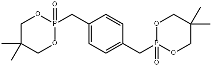 2,2'-[p-페닐렌비스(메틸렌)]비스[5,5-디메틸-1,3,2-디옥사포스포리난]2,2'-디옥사이드 구조식 이미지