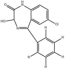 OXAZEPAM-D5 Structure
