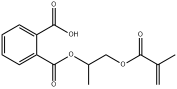 1-methyl-2-[(2-methyl-1-oxoallyl)oxy]ethyl hydrogen phthalate 구조식 이미지