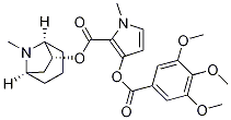 (1S,3R,5R,7R)-8-Methyl-3-(3,4,5-trimethoxybenzoyl)oxy-8-azabicyclo[3.2.1]octan-7-yl 1-methylpyrrole-2-carboxylate 구조식 이미지