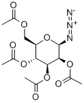 ALPHA-D-MANNOPYRANOSYL AZIDE TETRAACETAT Structure