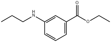 Benzoic acid, 3-(propylamino)-, ethyl ester (9CI) 구조식 이미지