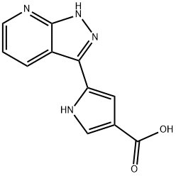 5-(1H-pyrazolo[3,4-b]pyridin-3-yl)-1H-pyrrole-3-carboxylic acid Structure