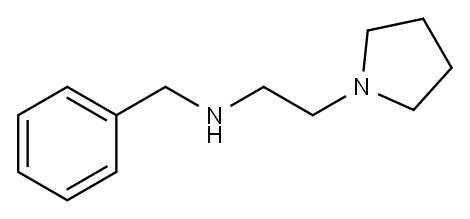 N-Benzyl-2-(1-pyrrolidinyl)ethanamine Structure