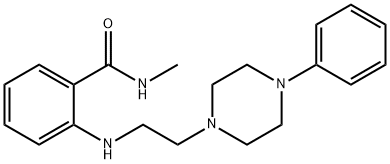 N-Methyl-2-((2-(4-phenyl-1-piperazinyl)ethyl)amino)benzamide Structure