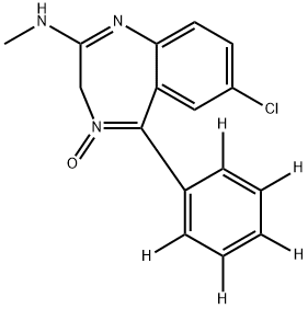 CHLORDIAZEPOXIDE-D5 Structure