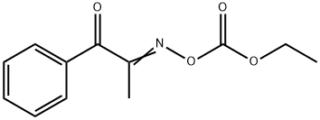 1-Phenyl-1,2-propanedione-2-(O-ethoxycarboxy)oxime 구조식 이미지