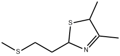 2,5-Dihydro-4,5-dimethyl-2-(2-(methylthio)ethyl)thiazole Structure