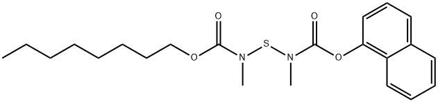 [[Octyloxycarbonyl(methyl)amino]thio]-N-methylcarbamic acid 1-naphtyl ester 구조식 이미지