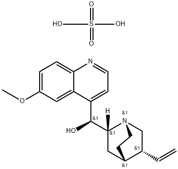 Quinidine sulfate dihydrate 구조식 이미지