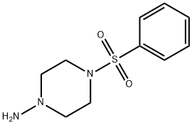 4-벤젠술포닐-피페라진-1-일라민 구조식 이미지