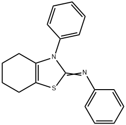 N-(3-PHENYL-4,5,6,7-TETRAHYDROBENZO[D]THIAZOL-2(3H)-YLIDENE)ANILINE 구조식 이미지