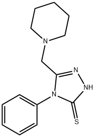 4-PHENYL-5-(PIPERIDIN-1-YLMETHYL)-4H-1,2,4-TRIAZOLE-3-THIOL 구조식 이미지
