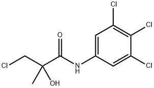 3-Chloro-2-hydroxy-2-methyl-N-(3,4,5-trichlorophenyl)propanamide 구조식 이미지