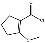 1-사이클로펜텐-1-카보닐클로라이드,2-(메틸티오)-(9CI) 구조식 이미지