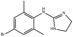 N-(2,6-Dimethyl-4-bromophenyl)-4,5-dihydro-1H-imidazole-2-amine 구조식 이미지