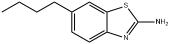 2-Benzothiazolamine,6-butyl-(9CI) Structure