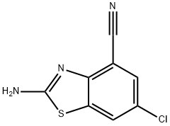 4-Benzothiazolecarbonitrile,2-amino-6-chloro-(9CI) Structure