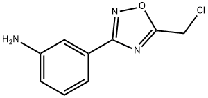 3-(5-클로로메틸-[1,2,4]옥사디아졸-3-일)-아닐린 구조식 이미지