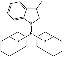 N-[9-Borabicyclo[3.3.1]nonan-9-yl]-N-(2,3-dihydro-3-methyl-1H-1-benzoborol-1-yl)-9-borabicyclo[3.3.1]nonan-9-amine 구조식 이미지