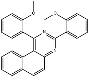 1,3-Di(2-methoxyphenyl)benzo[f]quinazoline 구조식 이미지