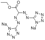 ETHYL-BIS-(SODIUMTETRAZOYLAZO)ACETATE Structure