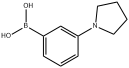 (3-PYRROLIDIN-1-YLPHENYL)BORONIC ACID 구조식 이미지